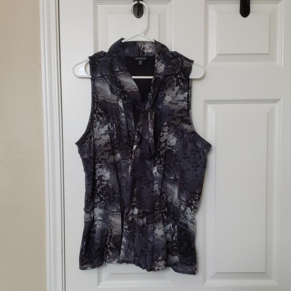 George sleeveless blouse.  Worn once